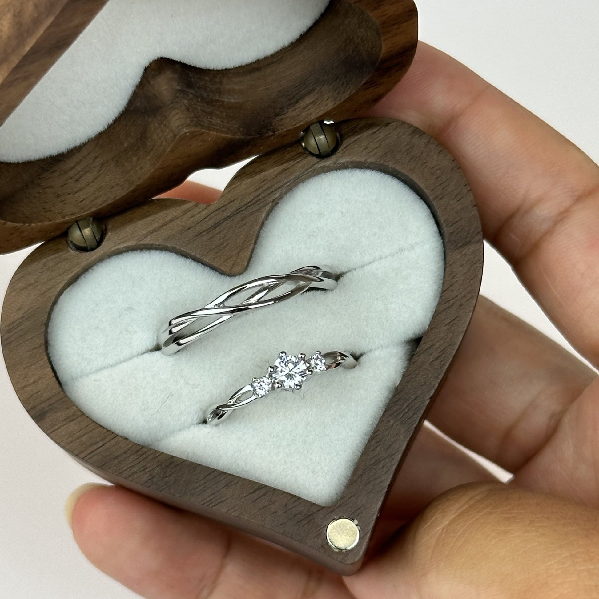 Braided Love Ring Set - CouplesPicks